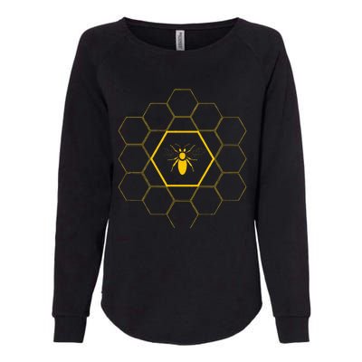 Bee Honeycomb Beekeeper Beekeeping Womens California Wash Sweatshirt