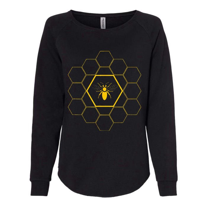 Bee Honeycomb Beekeeper Beekeeping Womens California Wash Sweatshirt