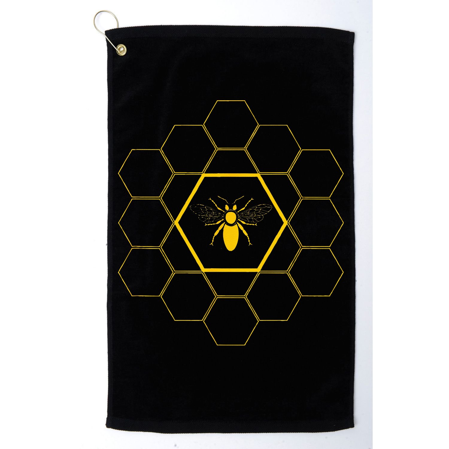 Bee Honeycomb Beekeeper Beekeeping Golf Towel