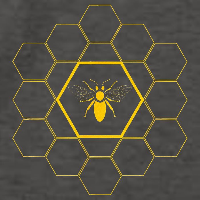 Bee Honeycomb Beekeeper Beekeeping Vector Backpack