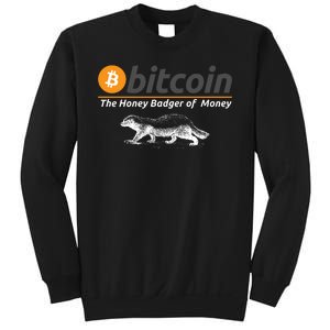 Bitcoin Honey Badger Of Money, Bitcoin Crypto, Bitcoin Blockchain Sweatshirt