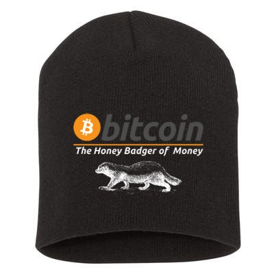 Bitcoin Honey Badger Of Money, Bitcoin Crypto, Bitcoin Blockchain Short Acrylic Beanie