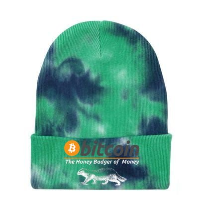 Bitcoin Honey Badger Of Money, Bitcoin Crypto, Bitcoin Blockchain Tie Dye 12in Knit Beanie