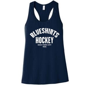 blueshirts hockey Women's Racerback Tank