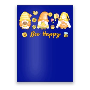 Bee Happy Beekeeping Honey Bee Gnome Cute Gift Poster