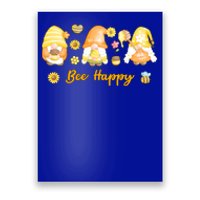 Bee Happy Beekeeping Honey Bee Gnome Cute Gift Poster