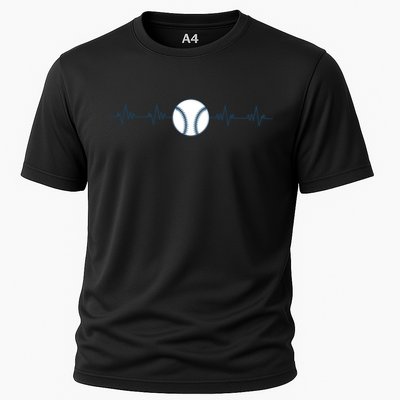 Baseball Heartbeat Cooling Performance Crew T-Shirt