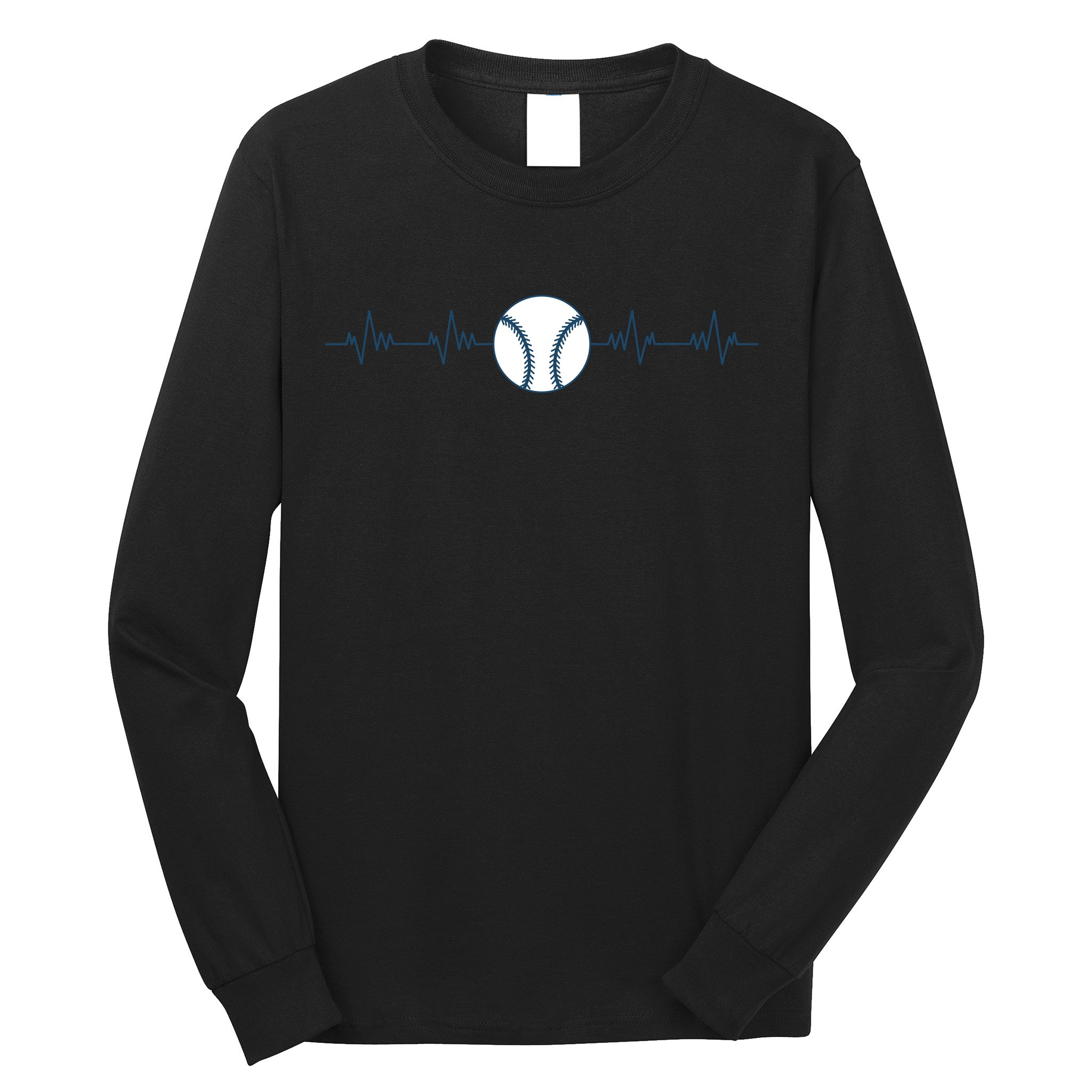 Baseball Heartbeat Long Sleeve Shirt