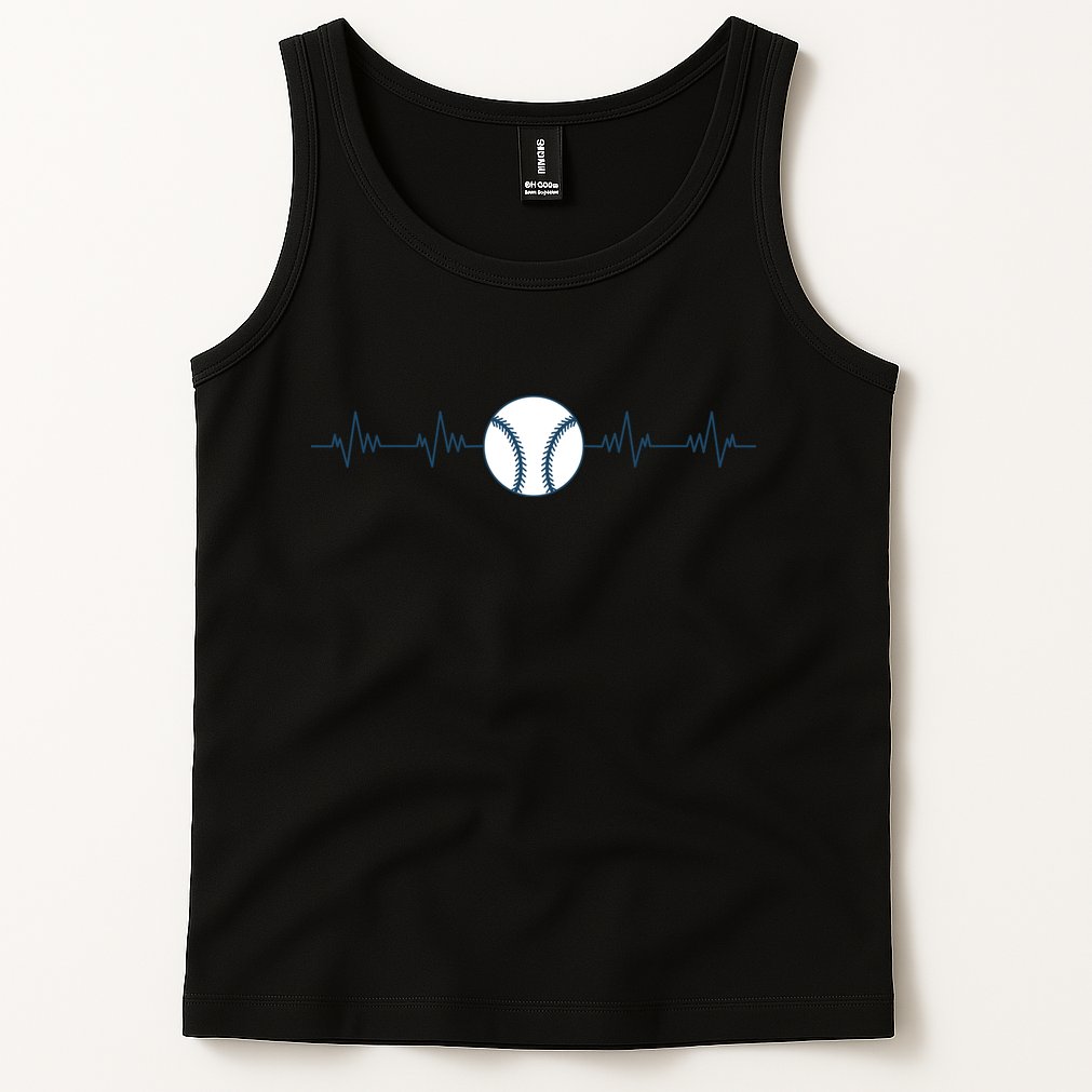Baseball Heartbeat Tank Top