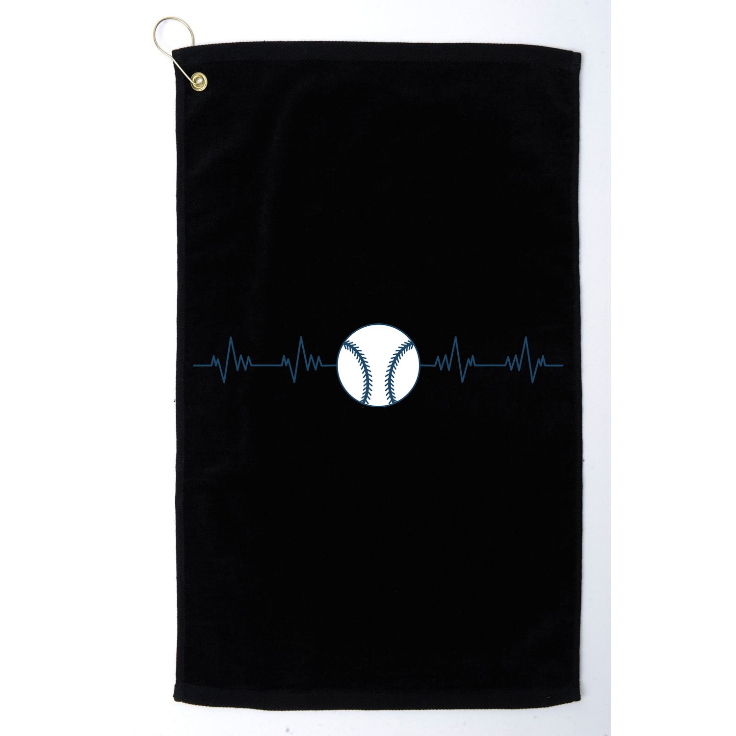 Baseball Heartbeat Golf Towel