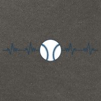 Baseball Heartbeat Cotton Canvas Backpack