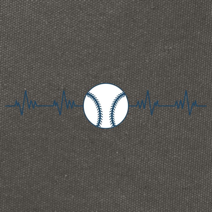 Baseball Heartbeat Cotton Canvas Backpack