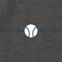Baseball Heartbeat Vector Backpack