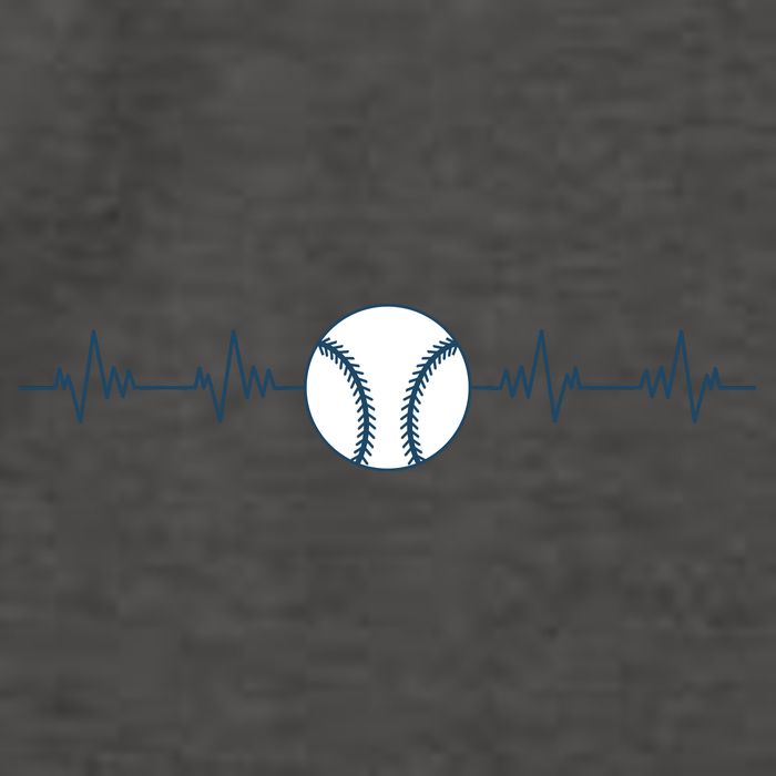 Baseball Heartbeat Vector Backpack