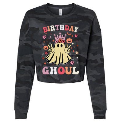 Birthday Halloween Cropped Pullover Crew