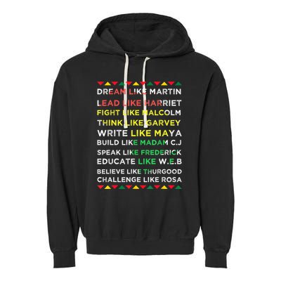 Black History Black History Month African American Garment-Dyed Fleece Hoodie