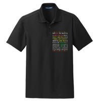 Black History Black History Month African American Dry Zone Grid Polo