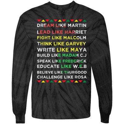 Black History Black History Month African American Tie-Dye Long Sleeve Shirt