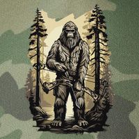 Bow Hunting Bigfoot Funny Bow Hunting Sasquatch Hunting Legacy Tie Dye Trucker Hat