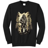 Bow Hunting Bigfoot Funny Bow Hunting Sasquatch Hunting Sweatshirt