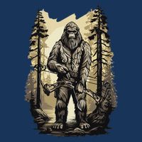 Bow Hunting Bigfoot Funny Bow Hunting Sasquatch Hunting Infant Baby Jersey Bodysuit