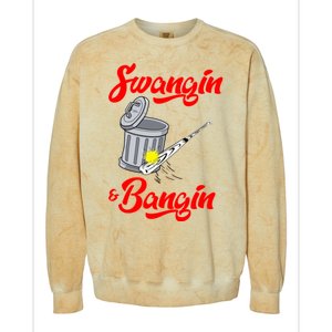 Bangin Houston Baseball Team Colorblast Crewneck Sweatshirt