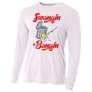 Bangin Houston Baseball Team Cooling Performance Long Sleeve Crew