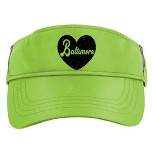 Baltimore Heart Baseball Sports Fan Adult Drive Performance Visor