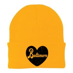 Baltimore Heart Baseball Sports Fan Knit Cap Winter Beanie