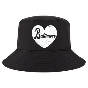 Baltimore Heart Baseball Sports Fan Cool Comfort Performance Bucket Hat