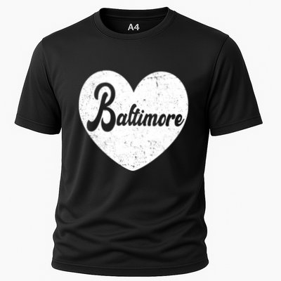 Baltimore Heart Baseball Sports Fan Performance Shirt