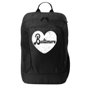 Baltimore Heart Baseball Sports Fan City Backpack