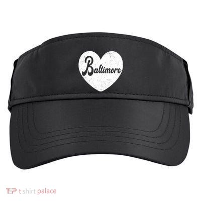 Baltimore Heart Baseball Sports Fan Adult Drive Performance Visor