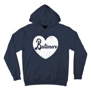 Baltimore Heart Baseball Sports Fan Hoodie