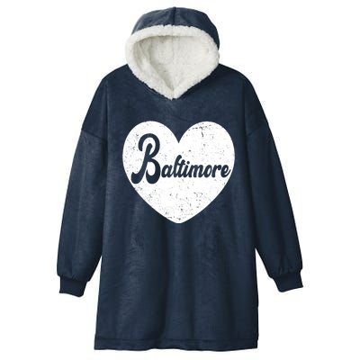 Baltimore Heart Baseball Sports Fan Hooded Wearable Blanket