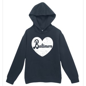 Baltimore Heart Baseball Sports Fan Urban Pullover Hoodie