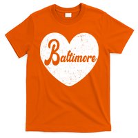 Baltimore Heart Baseball Sports Fan T-Shirt