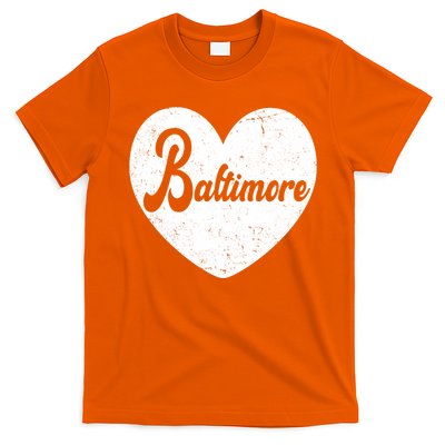 Baltimore Heart Baseball Sports Fan T-Shirt