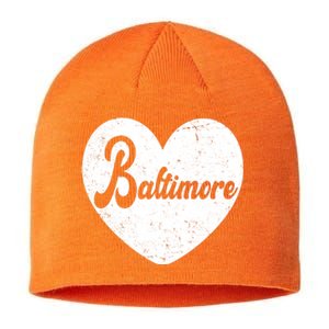 Baltimore Heart Baseball Sports Fan Sustainable Beanie