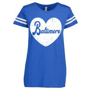 Baltimore Heart Baseball Sports Fan Enza Ladies Jersey Football T-Shirt