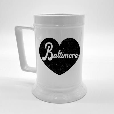 Baltimore Heart Baseball Sports Fan Beer Stein