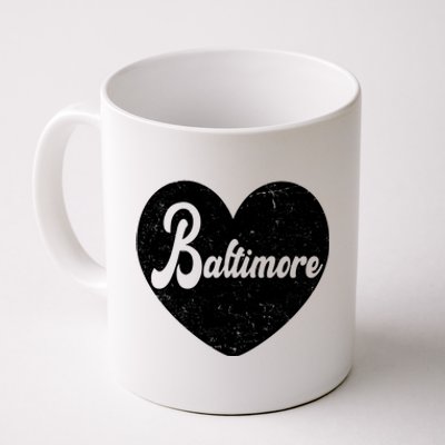 Baltimore Heart Baseball Sports Fan Coffee Mug