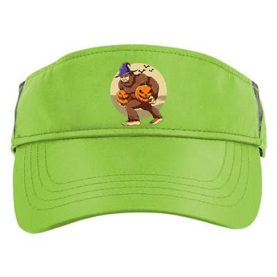 Bigfoot Halloween Bigfoot Lover Pumpkin Bigfoot Halloween Adult Drive Performance Visor