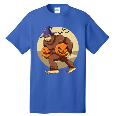 Bigfoot Halloween Bigfoot Lover Pumpkin Bigfoot Halloween Tall T-Shirt