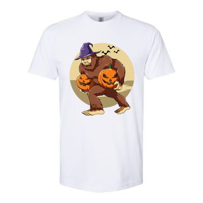 Bigfoot Halloween Bigfoot Lover Pumpkin Bigfoot Halloween Softstyle® CVC T-Shirt