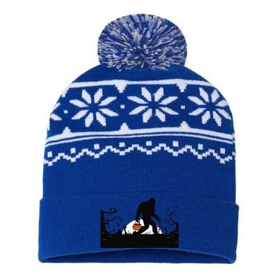 Bigfoot Halloween Bigfoot Lover USA-Made Snowflake Beanie