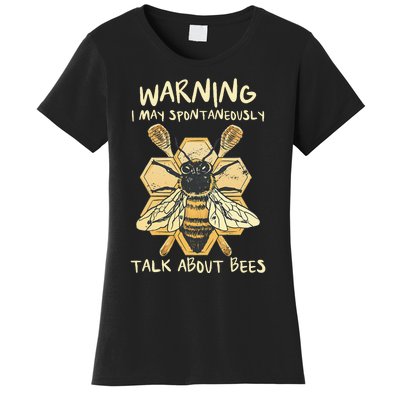 Bee Honeycomb Beekeeper Apiarist Funny Beekeeping Lover Women's T-Shirt