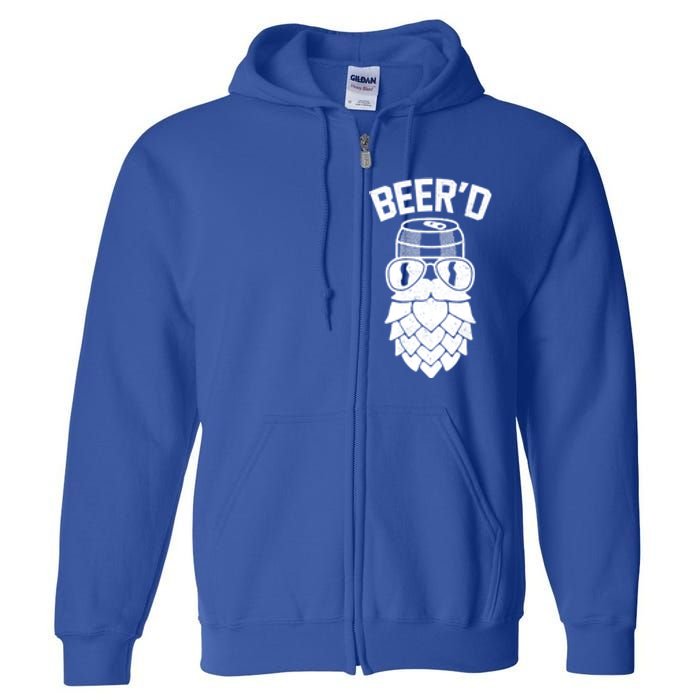 BeerD Hop Beard For Beer Ers Costume Cool Gift Full Zip Hoodie