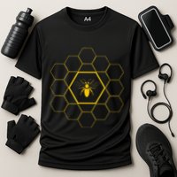 Bee Honeycomb Beekeeper Beekeeping Cooling Performance Crew T-Shirt