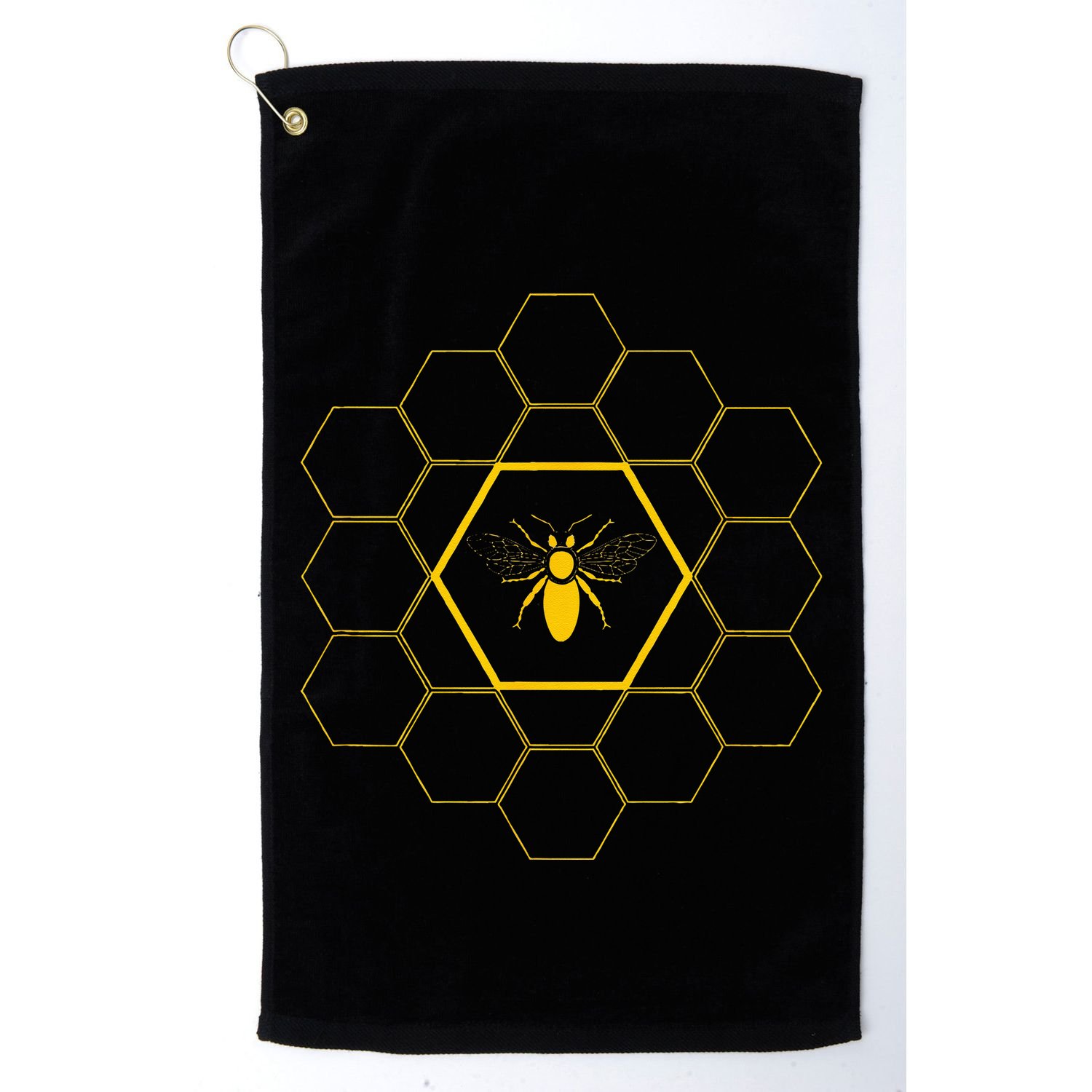 Bee Honeycomb Beekeeper Beekeeping Golf Towel